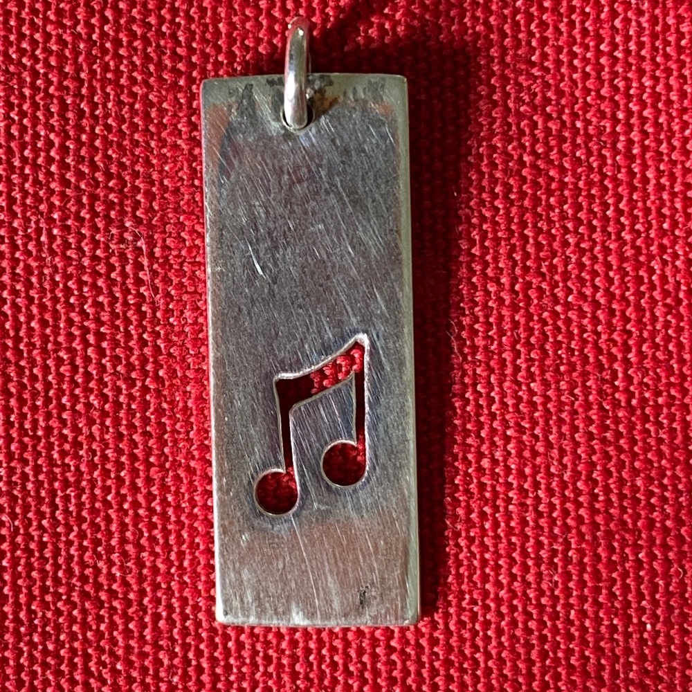 VTG STG Beamed 8th Eighth Music Note Sawed Charm